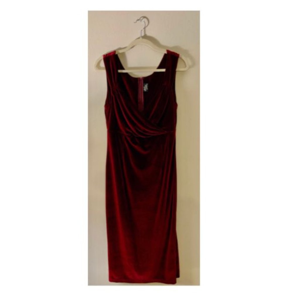 Burgundy Vintage Style Dres